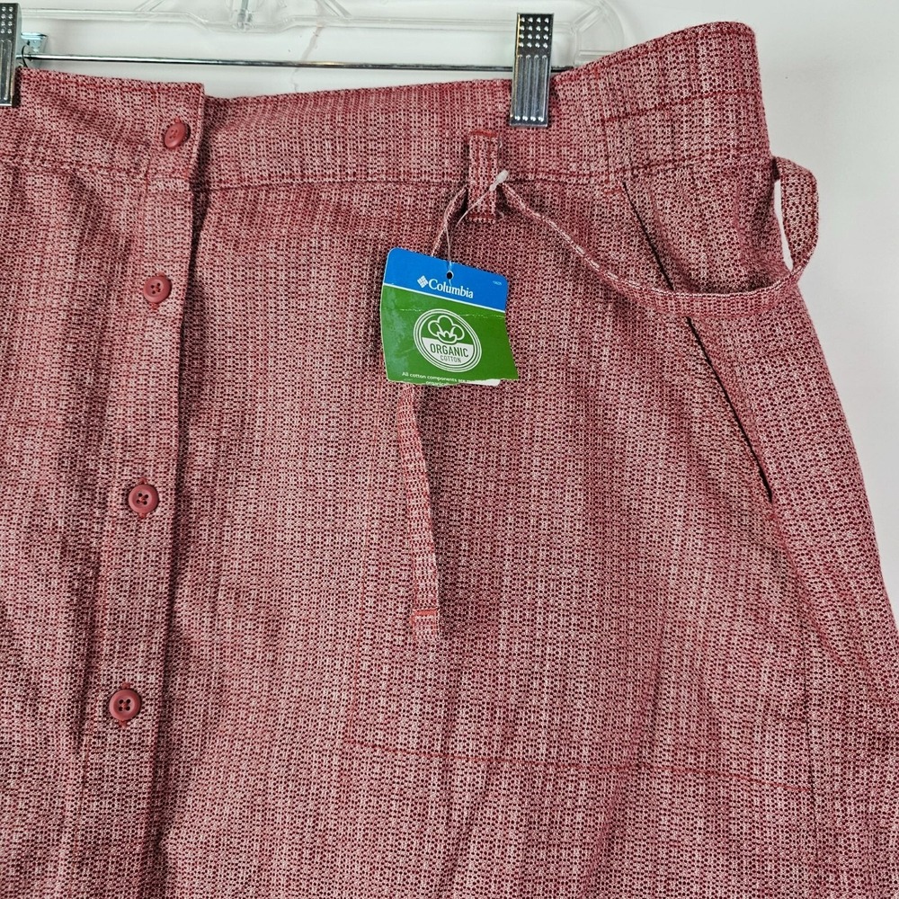 NWT Columbia Women's Red‎ Skirt Size XL Cotton Summer Chill Drawstring - Picture 5 of 7